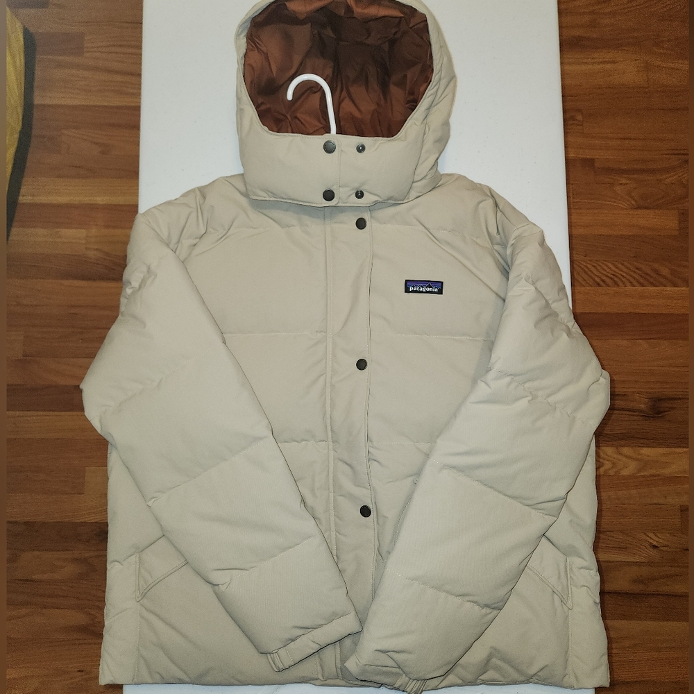 NWT Patagonia W'S Downdrift Jacket SZ XL Tan